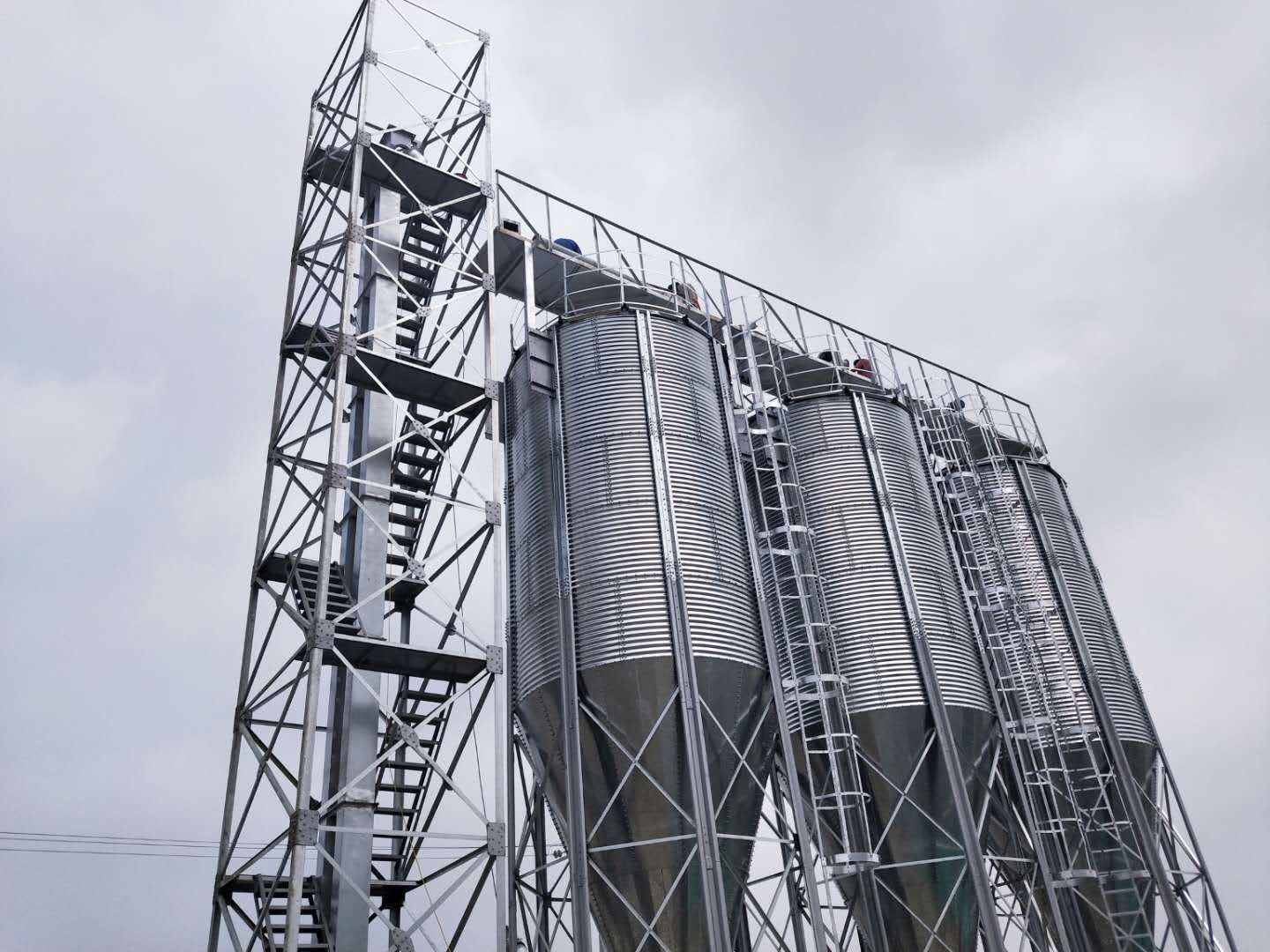 遼寧沈陽(yáng)輝山乳業(yè)集團(tuán)鋼板倉(cāng)現(xiàn)場(chǎng)